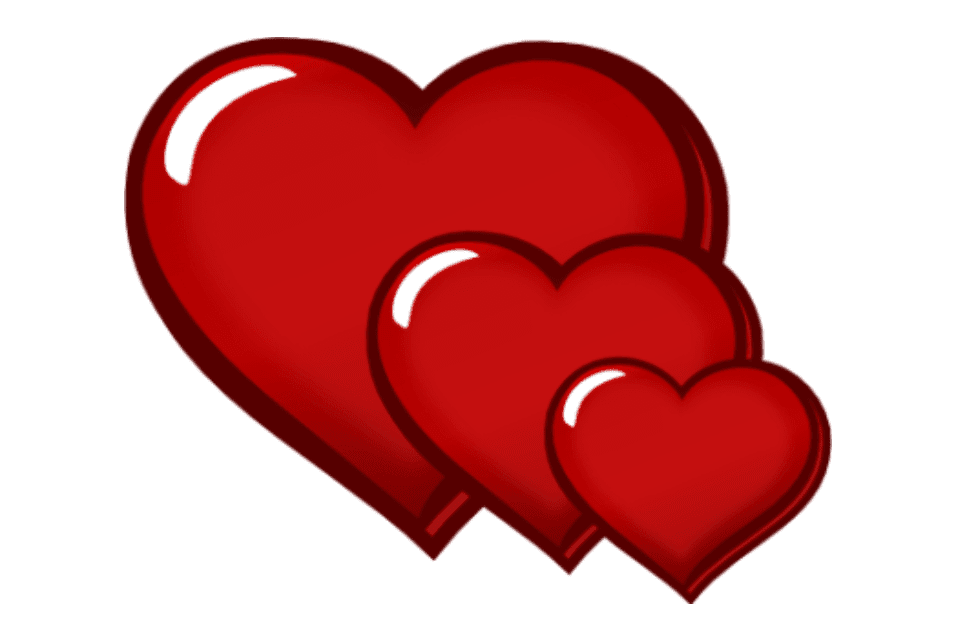 heat clipart three heart