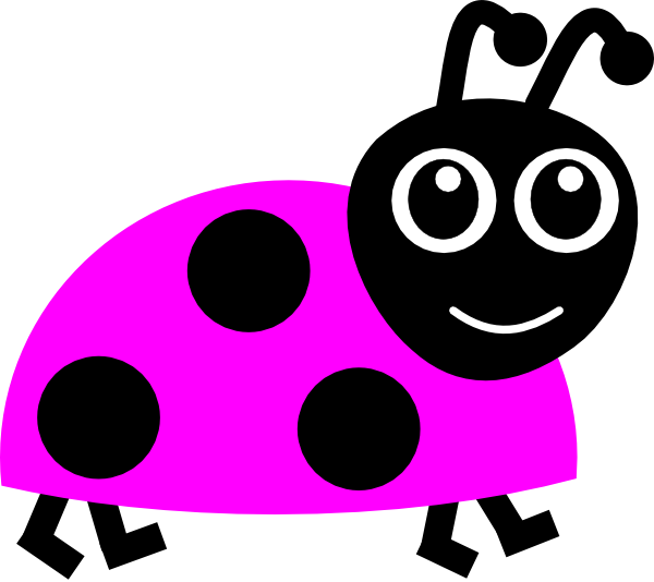 Ladybug clip art at. Ladybugs clipart pink