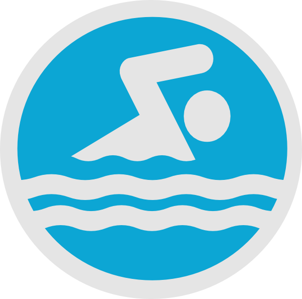 Dot clipart swimming pool. Swim party logo clip