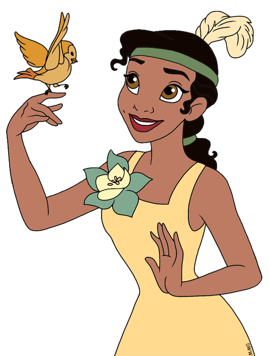 Princess clipart coloring. The and frog clip
