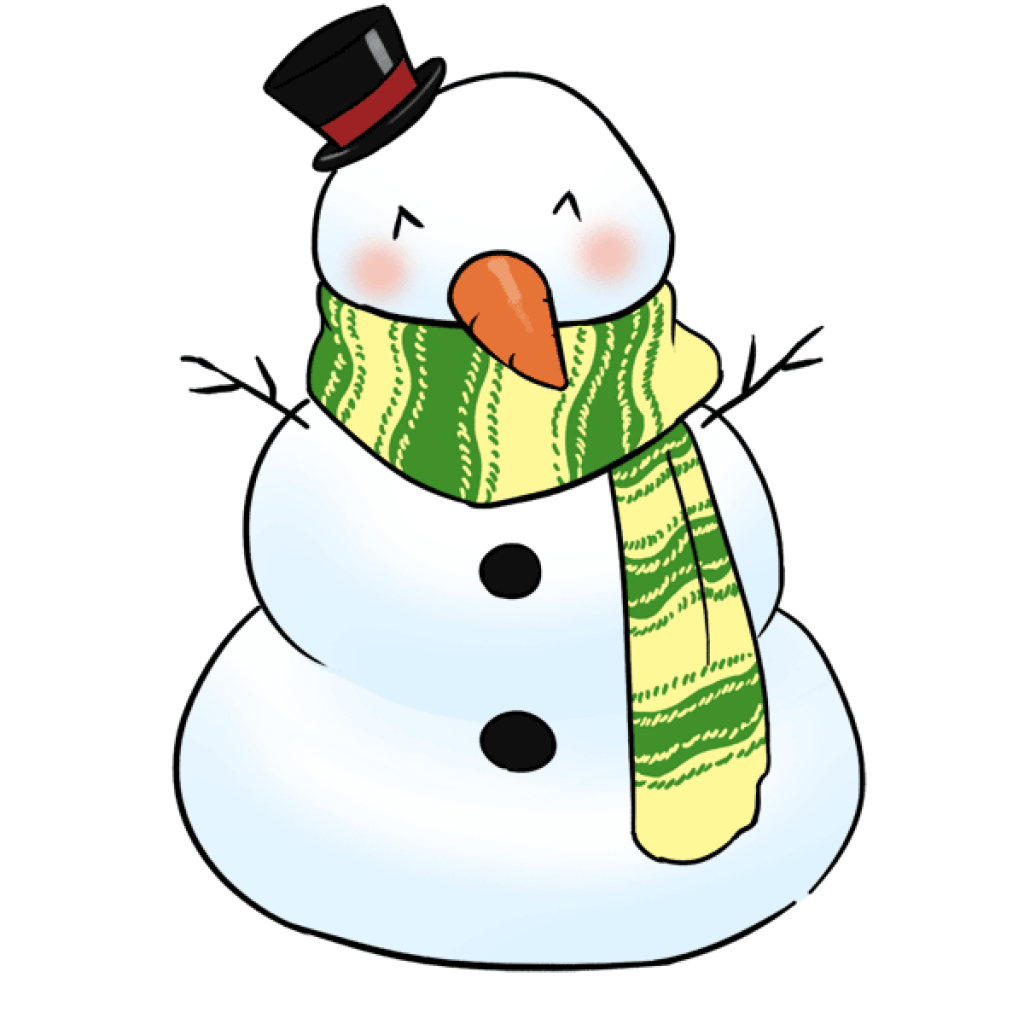 clipart snowman january