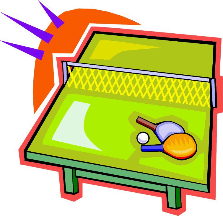 Tennis ping pong table. Clipart free sport