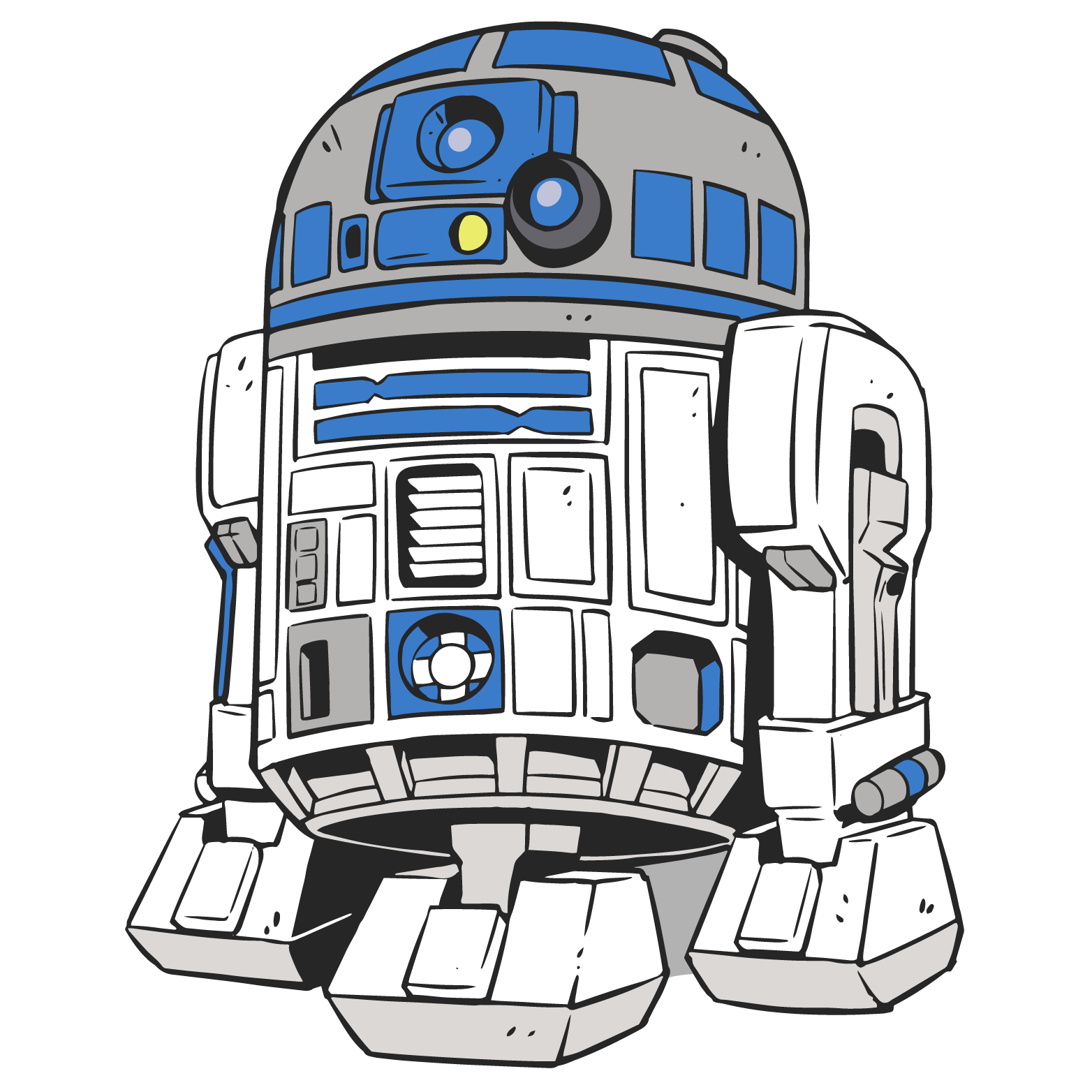 Starwars clipart r2d2, Starwars r2d2 Transparent FREE for download on