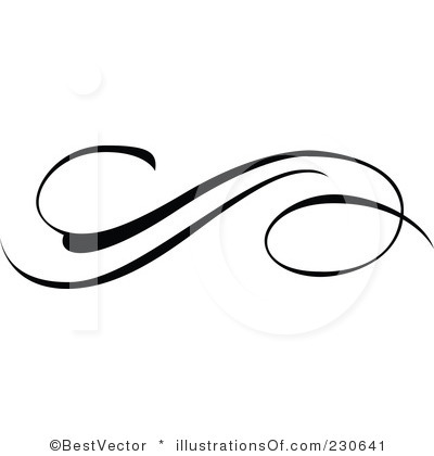 Flourishes clipart design line.  free swirl clip