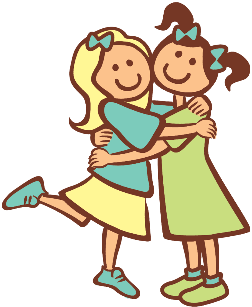 group clipart hugging