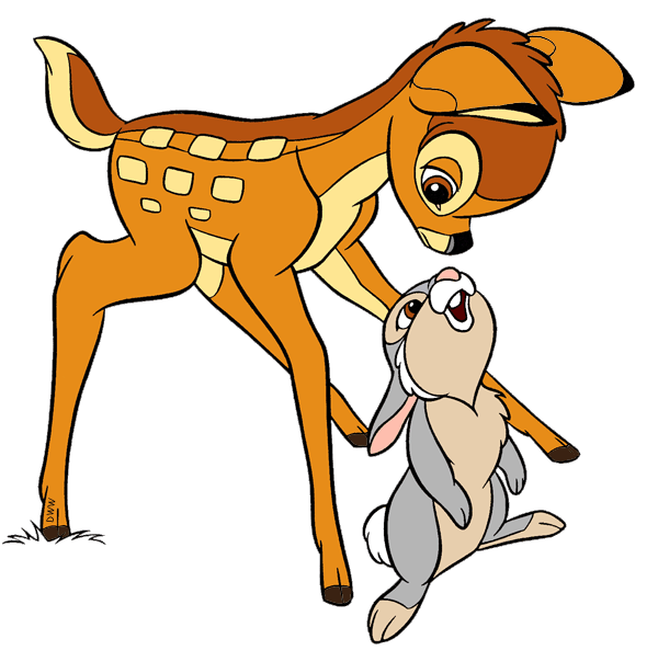 clipart friends bambi
