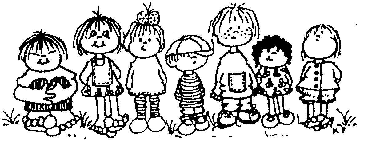 friends clipart black and white