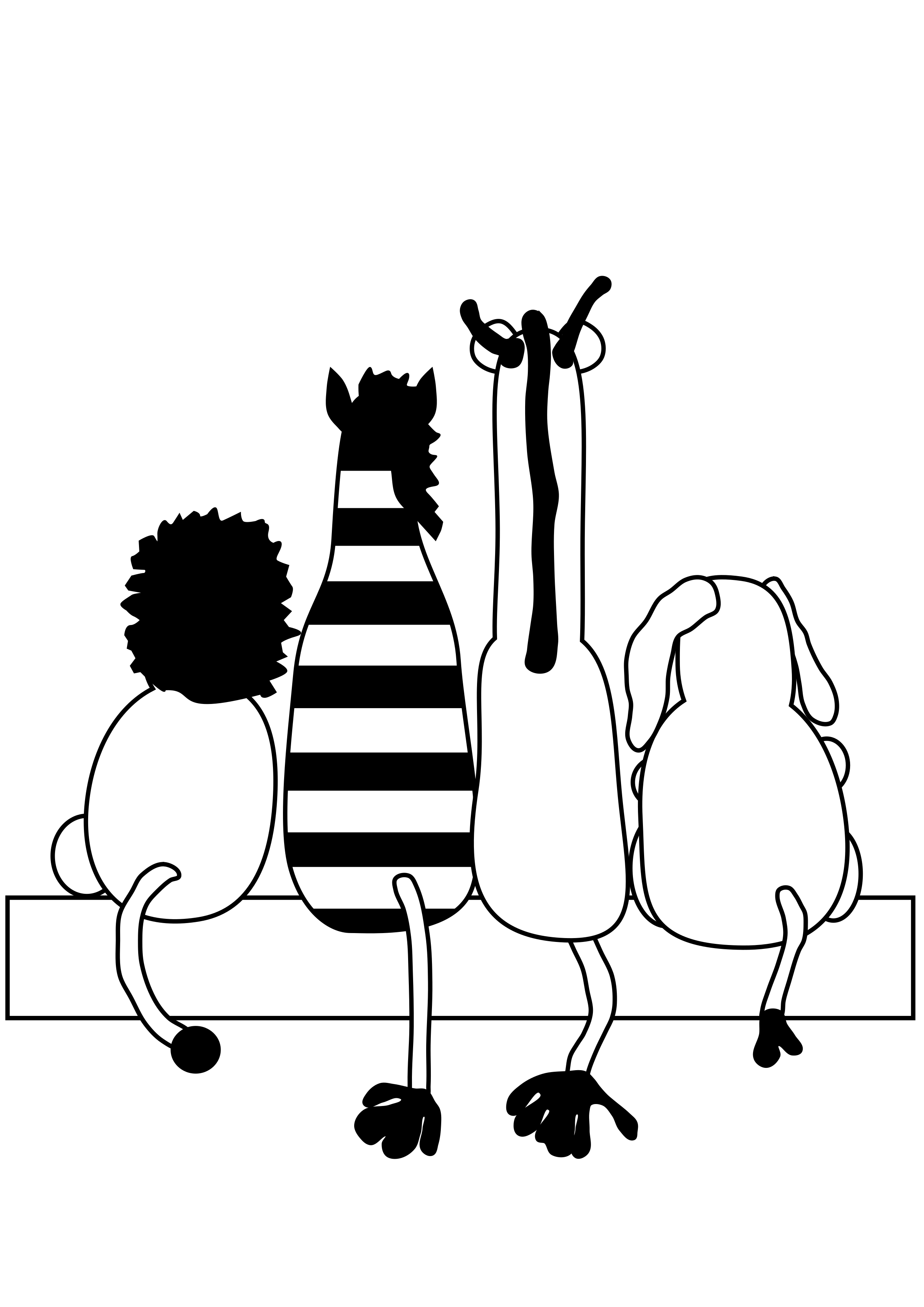 clipart friends black and white