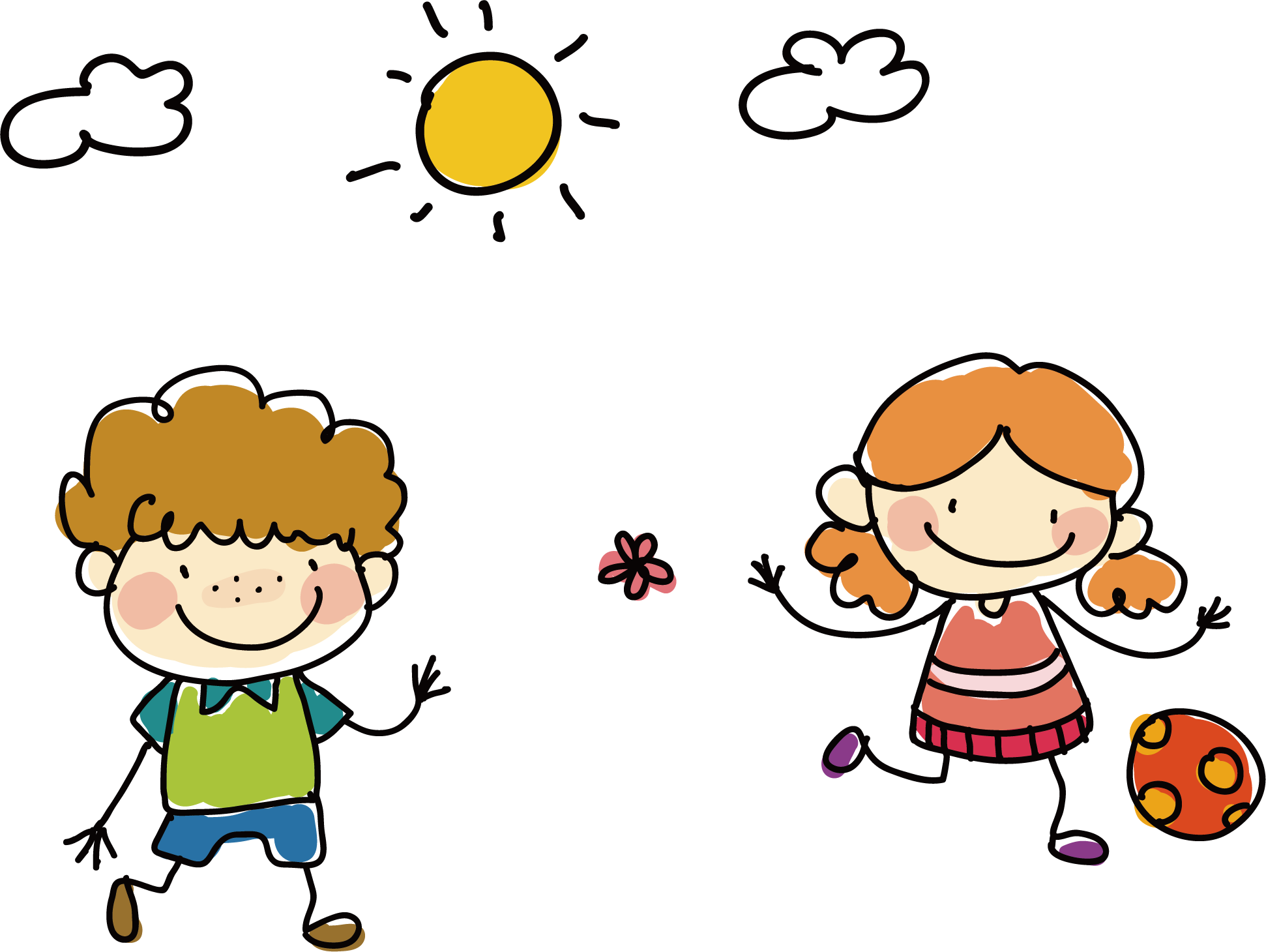 clipart friends happy