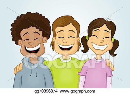 friends clipart happy