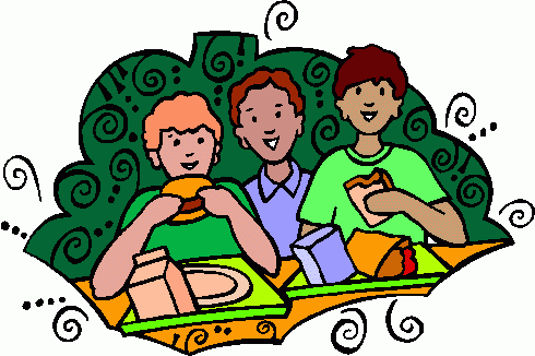 friend clipart lunch