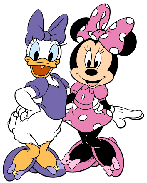 Daisy duck clip art. Clipart friends minnie mouse
