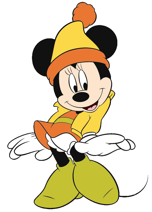 Winter clipart minnie mouse. Disney season clip art