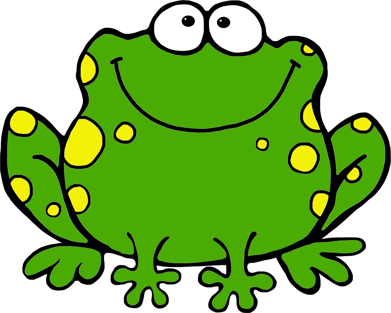 Clipart frame frog. Green 