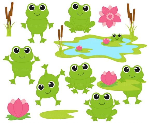 frogs clipart baby shower