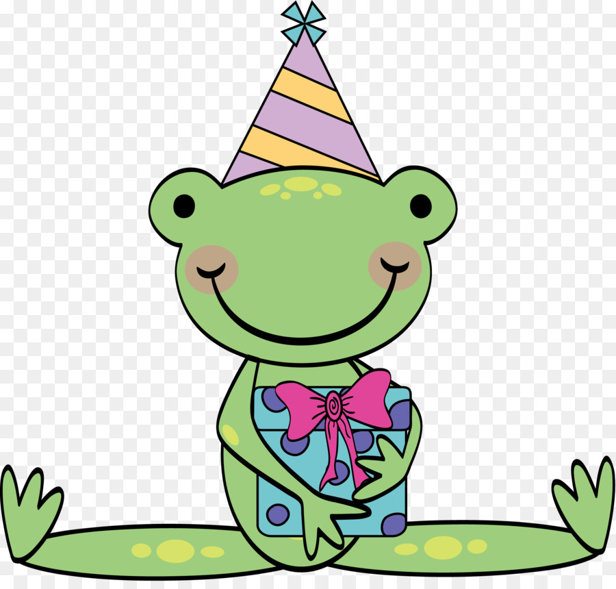 clipart frog birthday