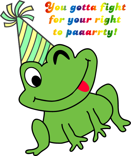 Frog Birthday Clip Art