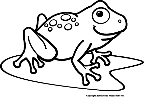 Free download best . Clipart frog black and white