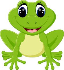 Frog clipart cartoon. Cute frogs drawing 
