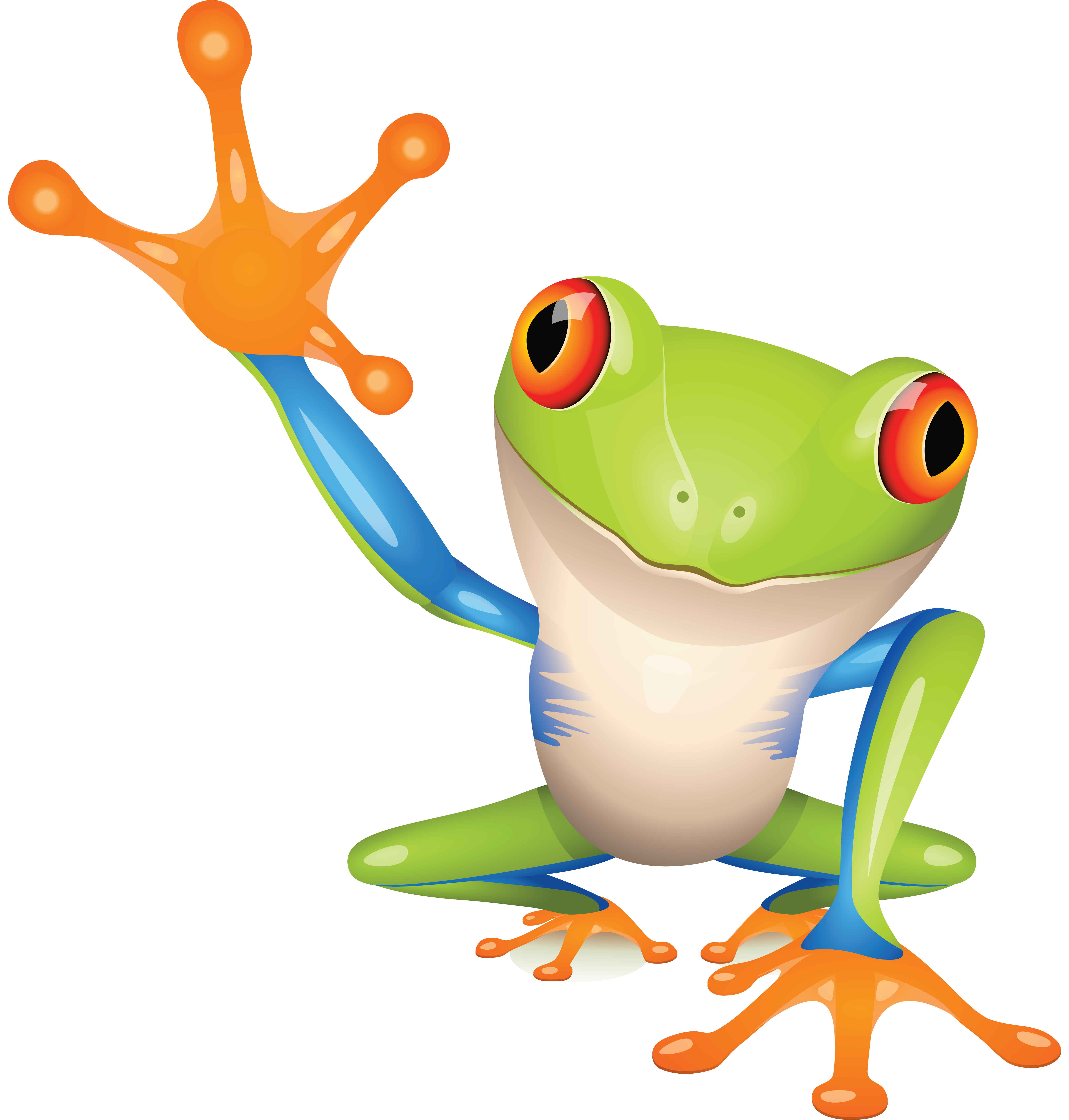 frogs clipart red