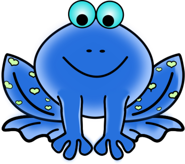 clipart frog colored