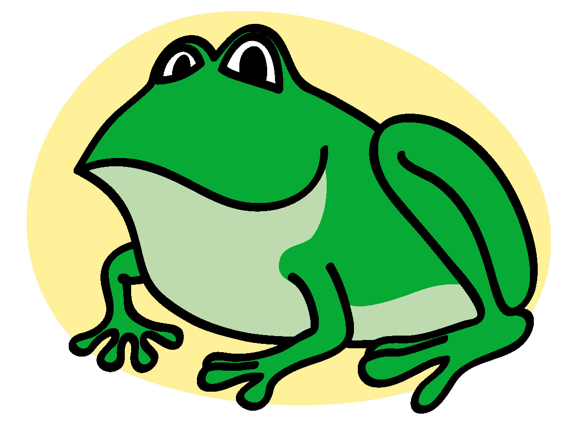 Free green download clip. Frog clipart easy