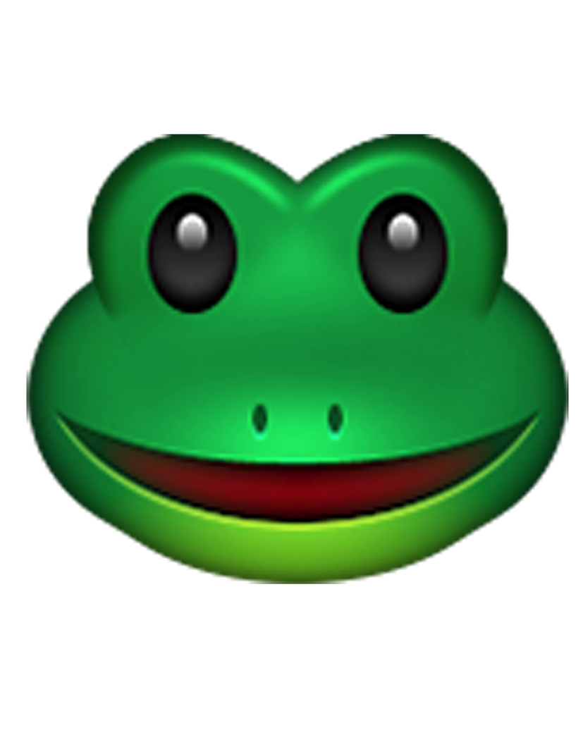 Swallow the frog . Frogs clipart emoji