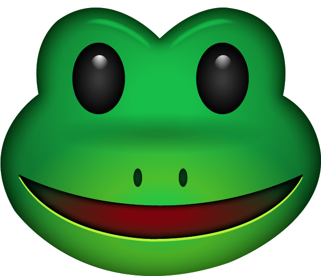 emoji clipart frog