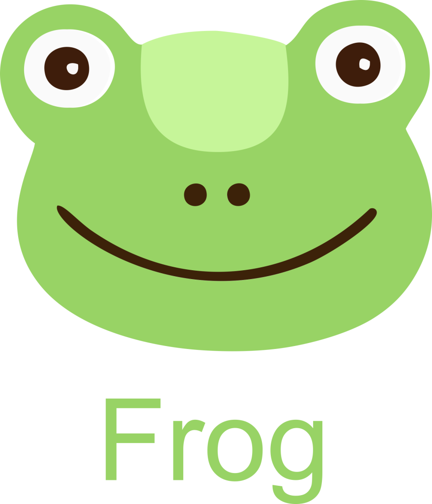 clipart frog face