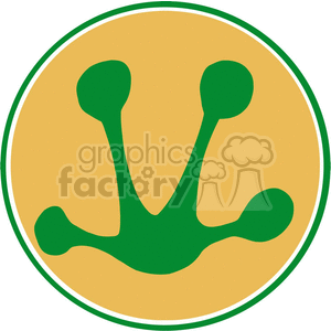 clipart frog foot