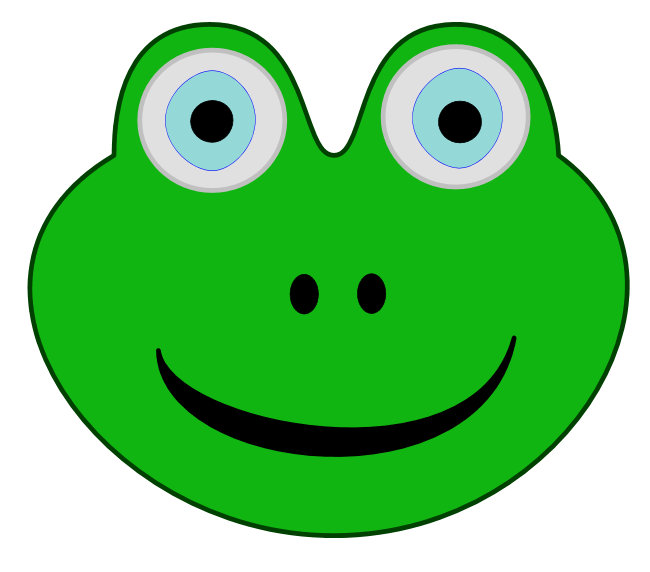 clipart frog green frog