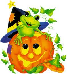 clipart frog halloween