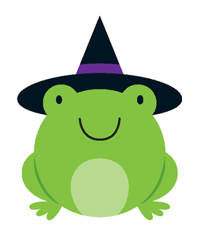 frog clipart halloween