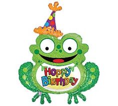 frog clipart happy birthday