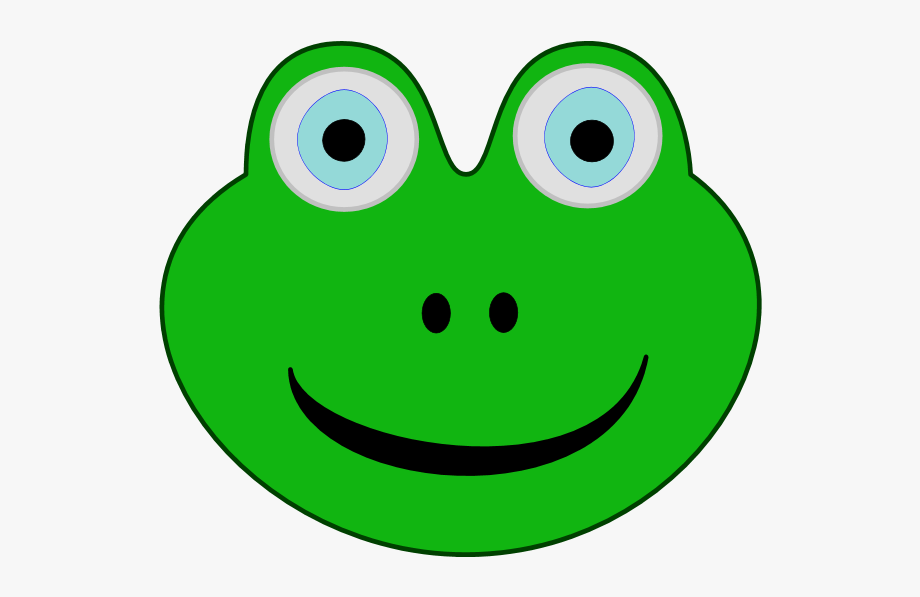 clipart frog head