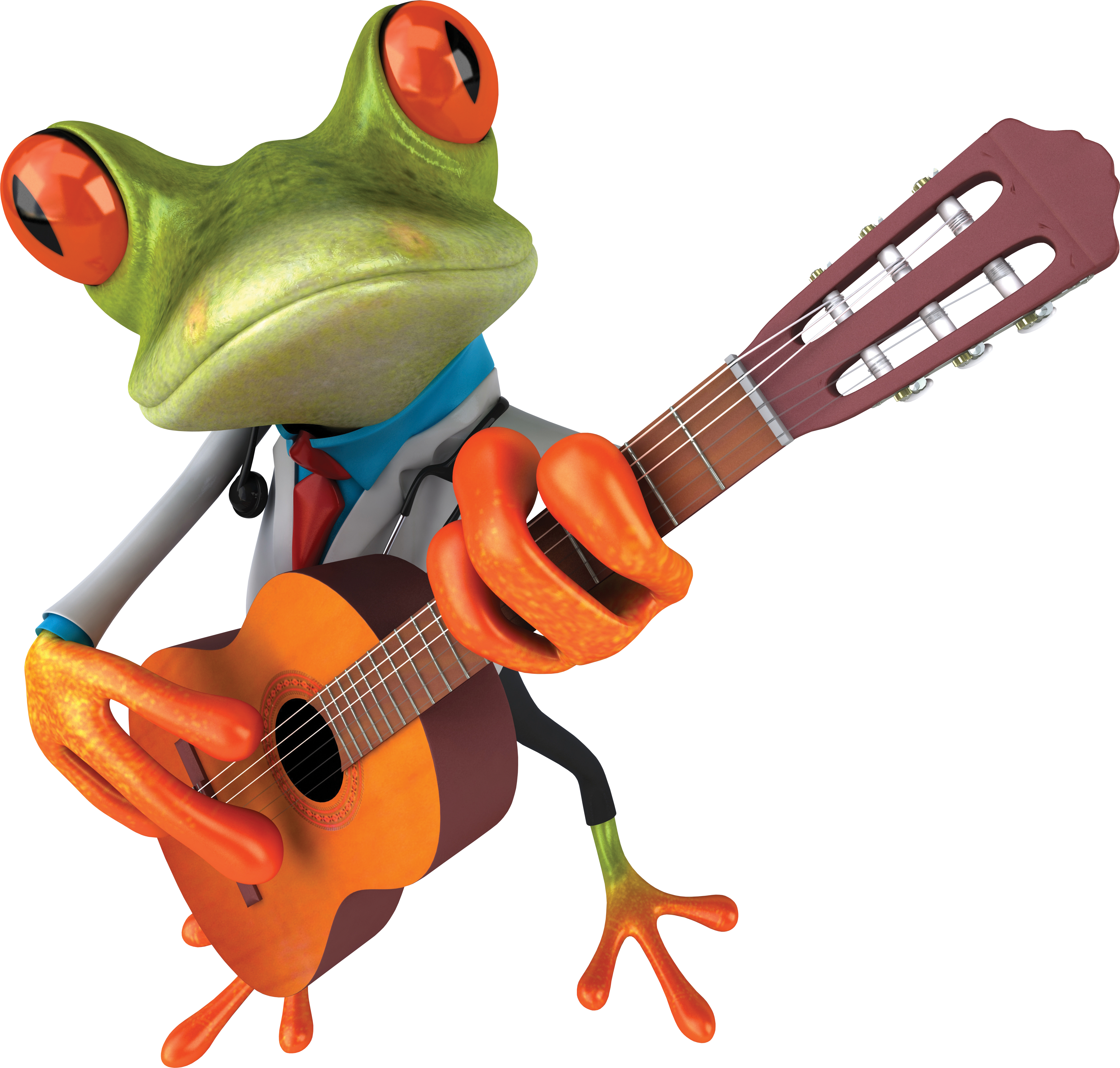 clipart frog musical