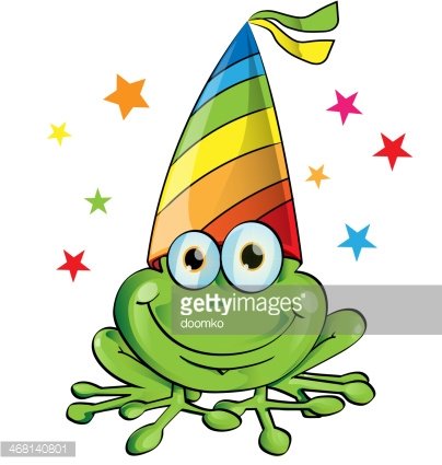 clipart frog party