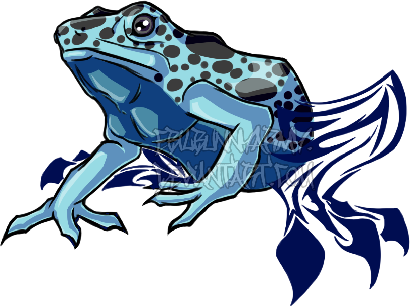  collection of blue. Clipart frog poison dart frog