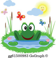 Clip art royalty free. Clipart frog pond