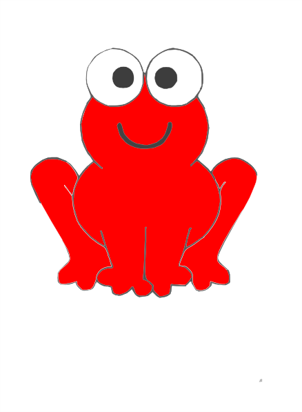 frogs clipart red