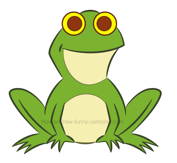 clipart frog shape