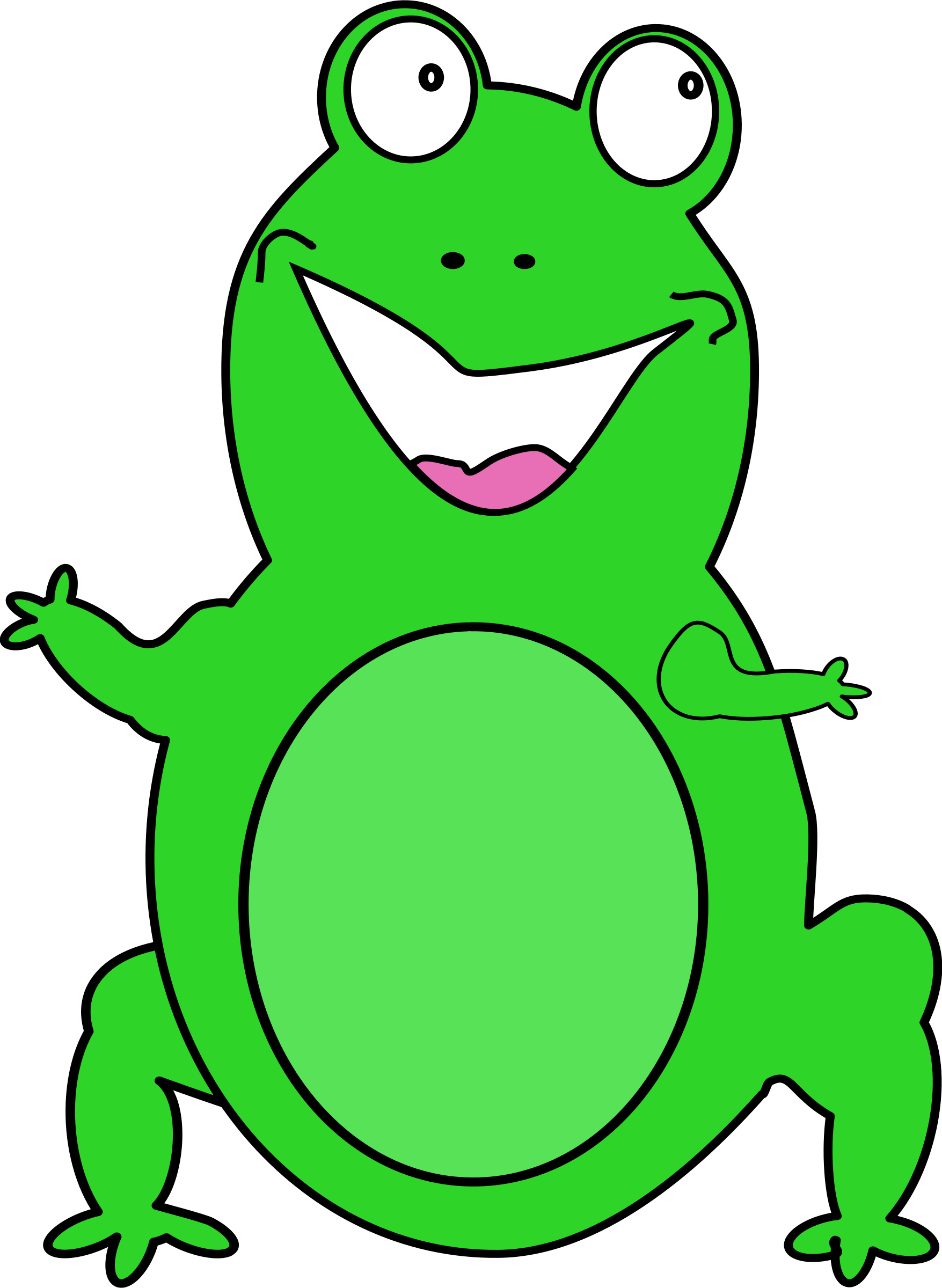 Clipart frog sign. Happy big image png