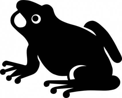 frog clipart silhouette