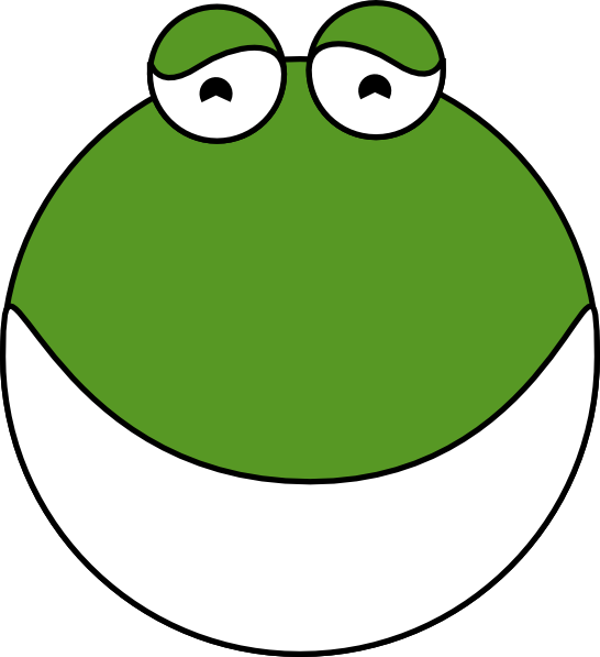 clipart frog simple