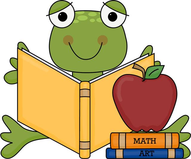 clipart frog teacher