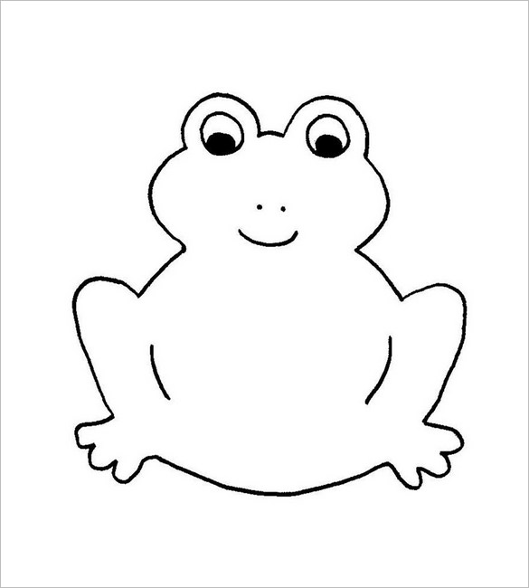 clipart frog template