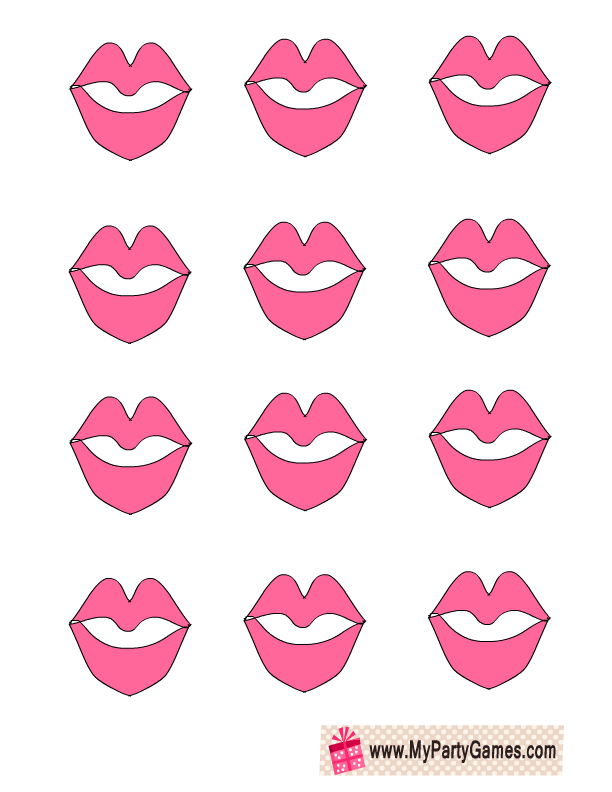 Kisses for pin the. Kiss clipart first date