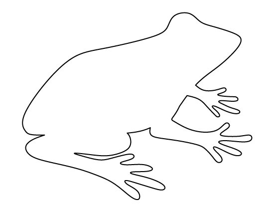 clipart frog template
