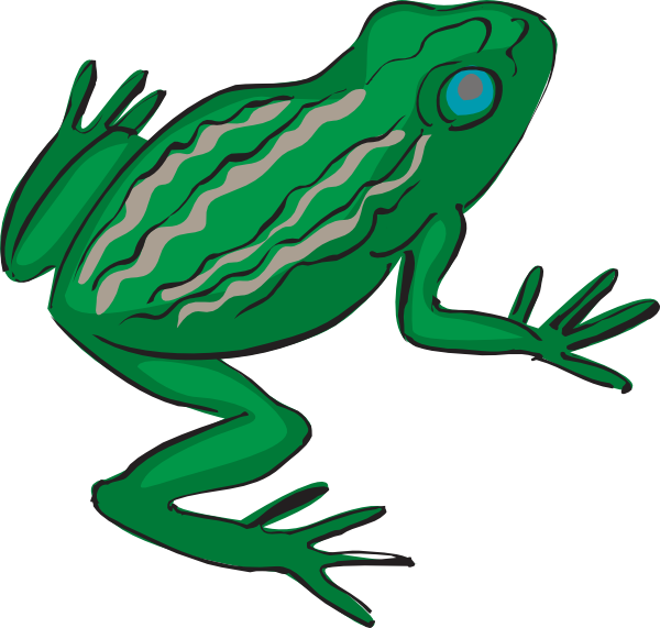 frog clipart eating