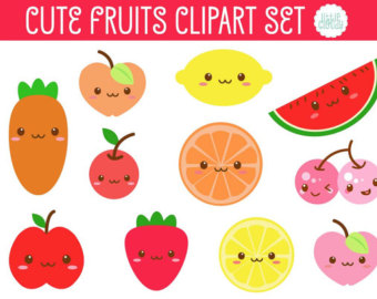 clipart fruit cute
